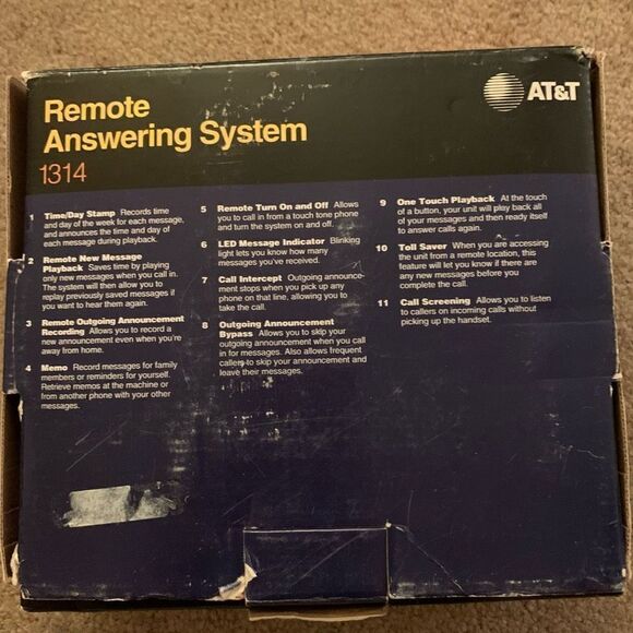 AT&T 1314 Remote Answering Machine - Picture 7 of 7